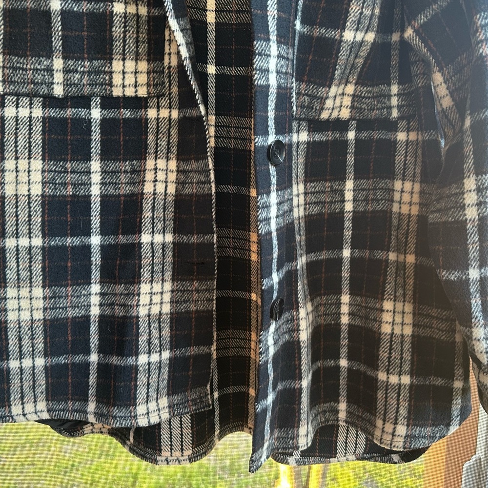 Plaid Button-Up Jacket - Picture 2 of 9